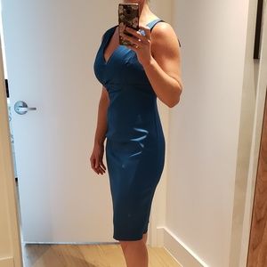 Turquoise cocktail dress